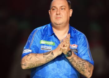 Darts star confesses to having 'accident in my pants' on stage during dramatic match at Belgian Open