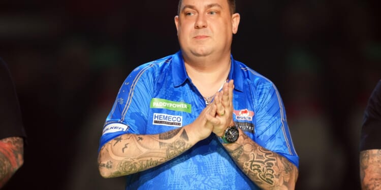 Darts star confesses to having 'accident in my pants' on stage during dramatic match at Belgian Open