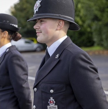 PC Bradley Corke in uniform.