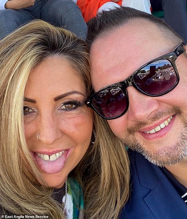 Mr Wadsley pictured with Ms Wadsley. He said his wife had helped Mr Martin with medical appointments and accommodation