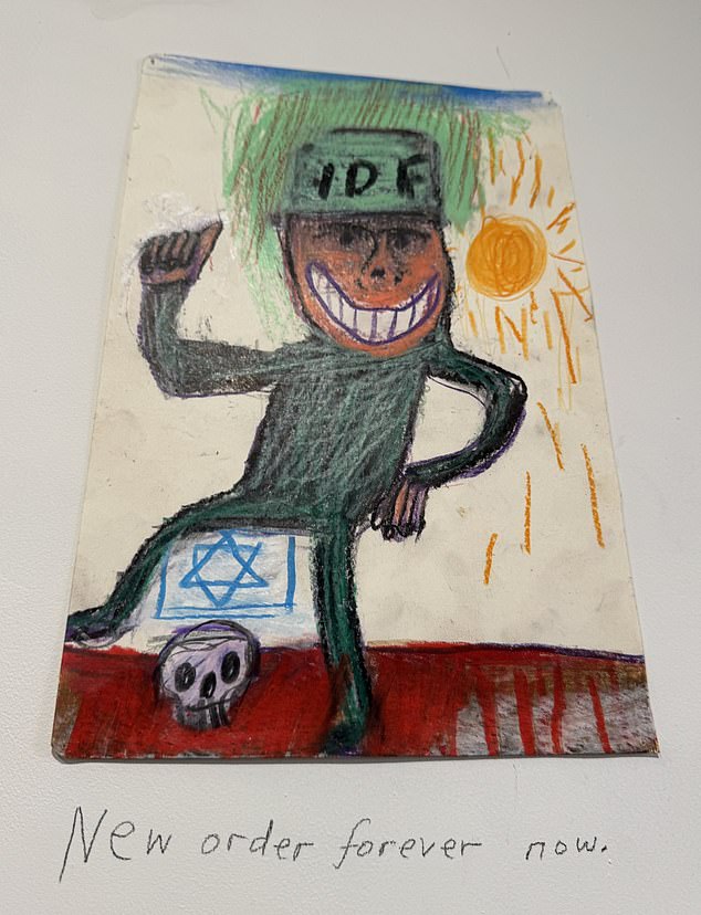 Critics say the artwork includes repeated use of the Star of David around figures portrayed as Israelis and members of a so-called 'Jewish lobby'