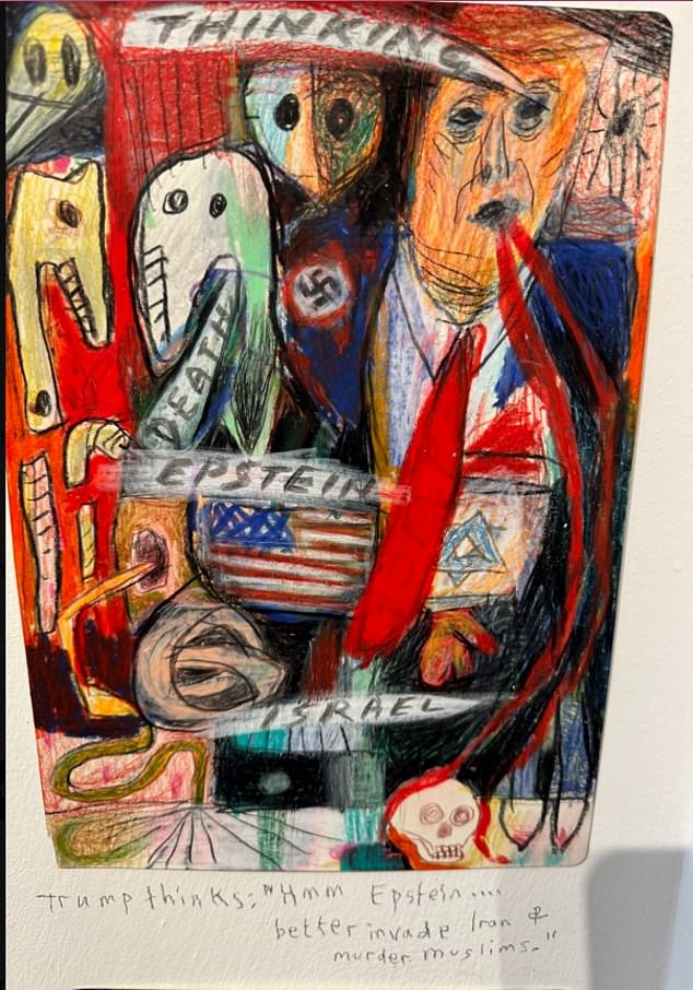 Some pictures also featured Nazi imagery