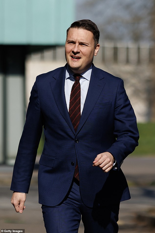 Wes Streeting, Secretary of State for Health and Social Care arrives as students receive the Meningitis B vaccine at the University of Kent last week
