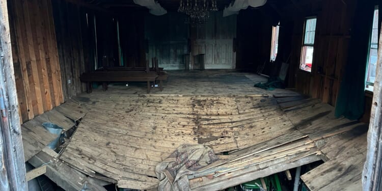 70 wedding guests plunge 8ft through floorboards with six injured after dozens of guests left trapped among wooden beams