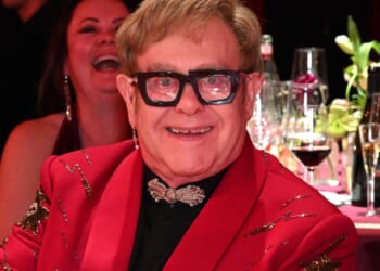 Elton John in mad dash to his own Oscars party in LA after he plays secret birthday gig in London 24 hours before