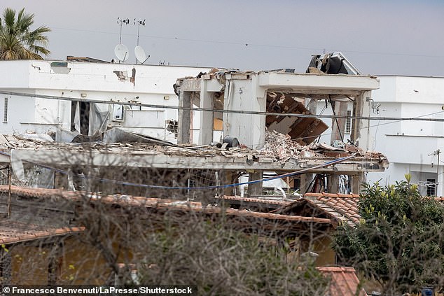The blast tore through a residential street in Piana del Sole, Rome, today