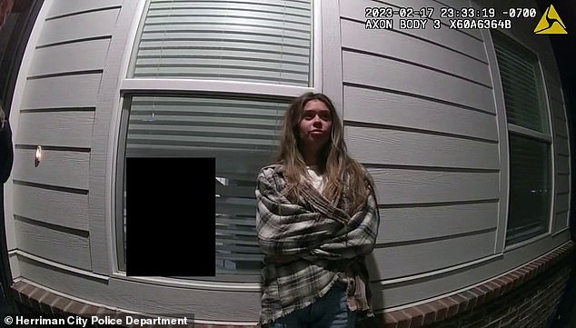 Paul is still on probation until August 4 following the plea deal she accepted in 2023 for aggravated assault for hurling her phone, a wooden playset and heavy metal barstools at Mortensen in a drunken rage (pictured)