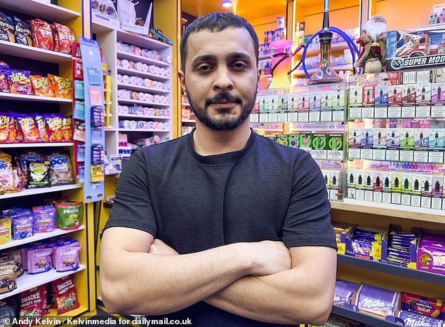 Rava Salah, (pictured) who runs a vape shop on Gerard Street told the Mail he was fighting a running battle with youths