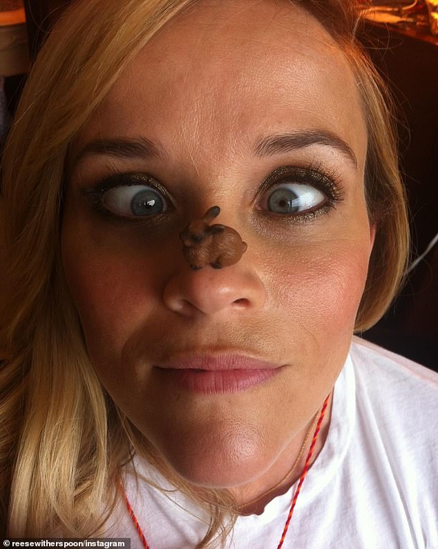 She posted fun selfies as well as other moments from behind-the-scenes of her day-to-day life as she wrote in her caption: 'Gotta laugh everyday you can!'