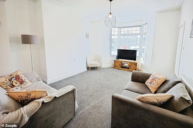 This three-bedroom terraced house in Shildon with a rear yard is on the market for £80,000