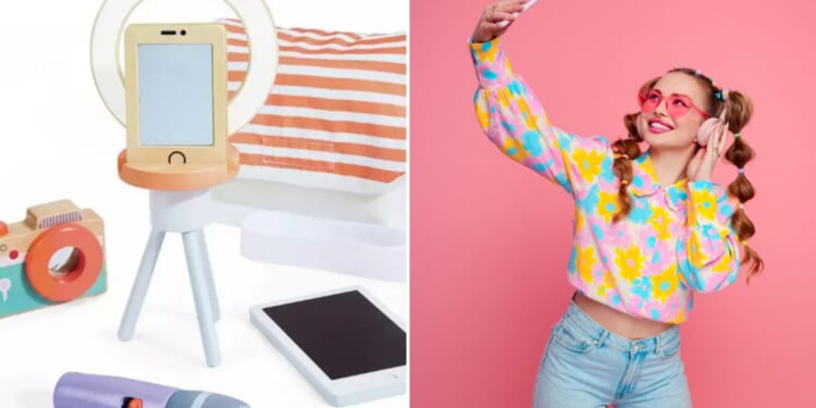 Fury as Argos sells £15 'influencer kit' for TODDLERS complete with toy camera phone & ring light for 'career role play'