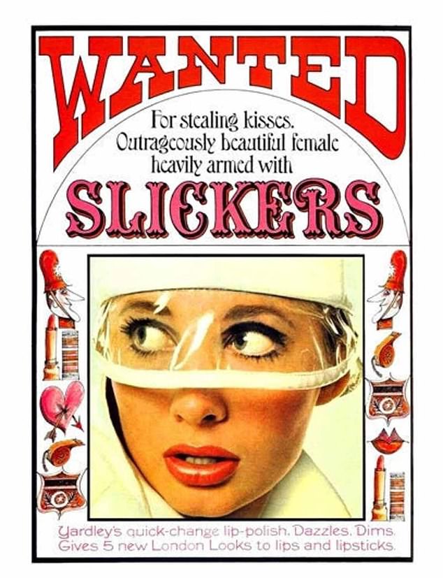 Yardley's association with 60s stars like Twiggy make them a staple of the decade - and in particular demand were its shiny, sticky glosses
