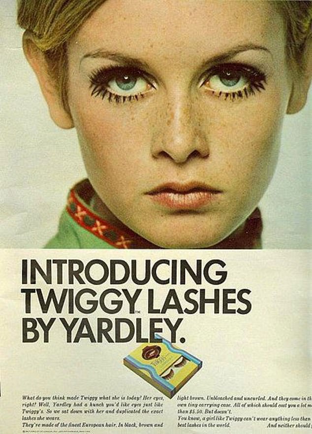 Twiggy was the It-Girl of the 60s, so it's no wonder Yardley used her as the face of its false lashes