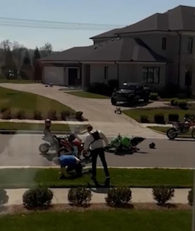 A punch was thrown so hard it knocked the man to the ground