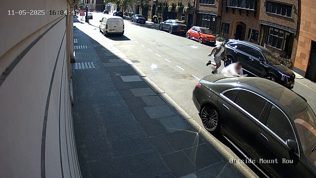 The video shows Mr Krasniqi being pushed over by his asailants