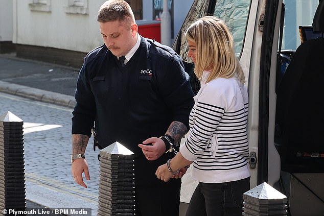 Pictured: Wilson. Prosecutors alleged she helped plot the murder of fitness instructor Mr Cahalane after the breakdown of their marriage