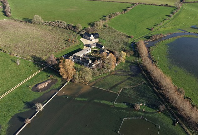 It was thought they would sell the home when it was listed last July but it failed to attract a buyer and was plagued by flooding from the River Windrush, that ran through the 43 acre site