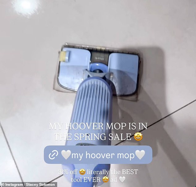 Even pricey pieces like electronics provide a cut of 2.5 per cent, with Stacey previously raving about a £75 hoover mop