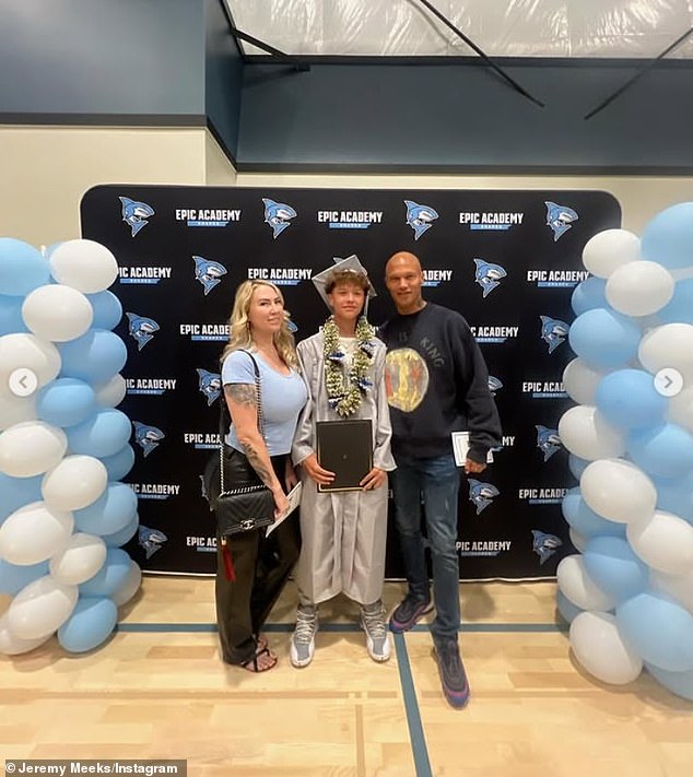 Meeks welcomed 15-year-old son Jeremy Jr. during his decade-long marriage to nurse Melissa Meeks, which amicably ended in 2018 (pictured in 2024)