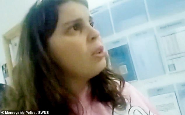 Miguel's mother Nivalda Pirjani pictured at the time she was arrested for murdering her son