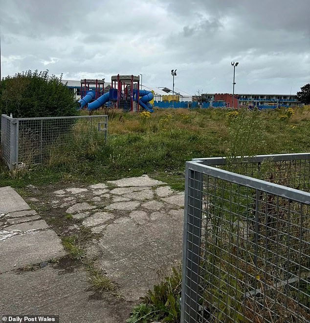 Subtle signs of deterioration can be spotted at the abandoned site, with staircases left to rust and grass overgrown