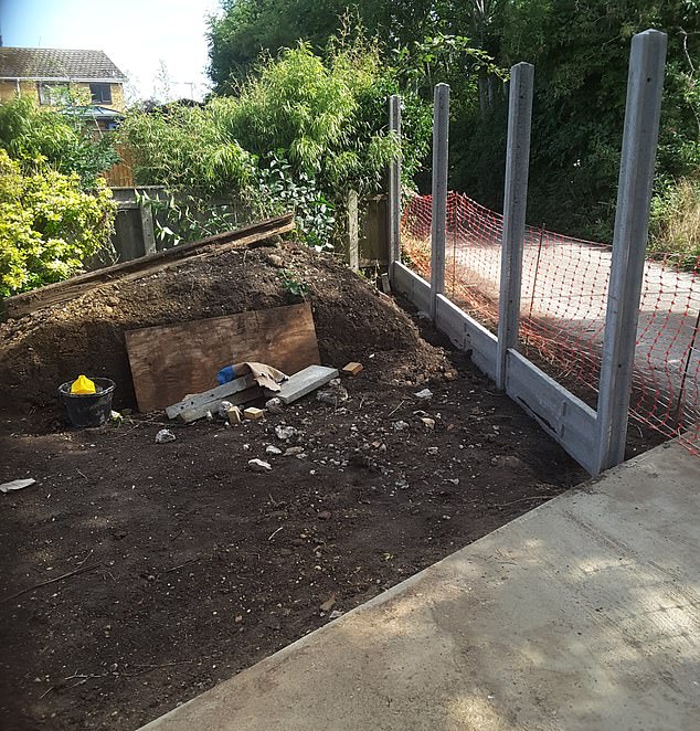 Work on the property stopped in November 2023 and though the couple tried to contact the builder multiple times, going as far as staging a two-person protest on the man's doorstep, it was in vain