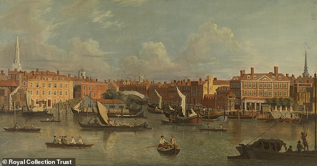 The Thames and Fleet Canal in 1750, when central London was an intensely industrialised area
