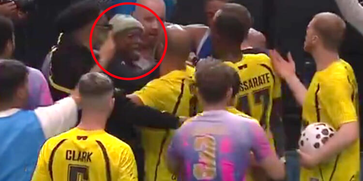 Arsenal legend Ian Wright forced to break up huge fight at Baller League with Celebrity Traitors star involved