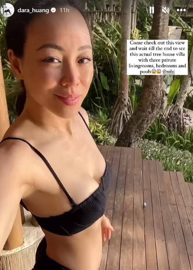 Edo’s ex, the glamorous American businesswoman Dara Huang, with whom he has a nine-year-old son