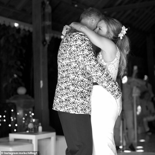 Prior to their wedding, the pair held a 'commitment ceremony' in Bali in July 2018