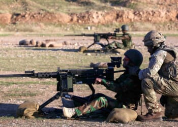 Crack British troops shoot down 14 suicide drones in ONE night in biggest Iranian blitz on UK troops since war erupted