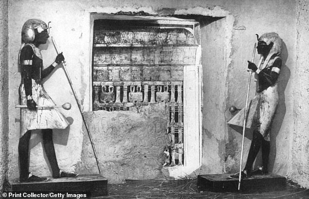 The sight that met the eyes of Howard Carter when he broke down the sealed doorway in 1922