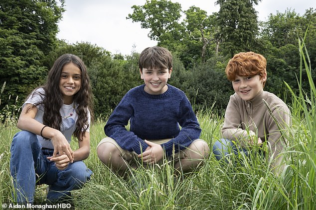 (From L to R): Arabella Stanton, Dominic McLaughlin and Alastair Stout will play Hermione, Harry and Ron respectively in the show