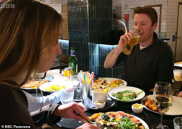 A second family's outing racked up £212.50, as college lecturer Robbie George, and his wife Rachel - a merchandising manager - took their son Teddy and daughter Elise, six, for lunch and bowling