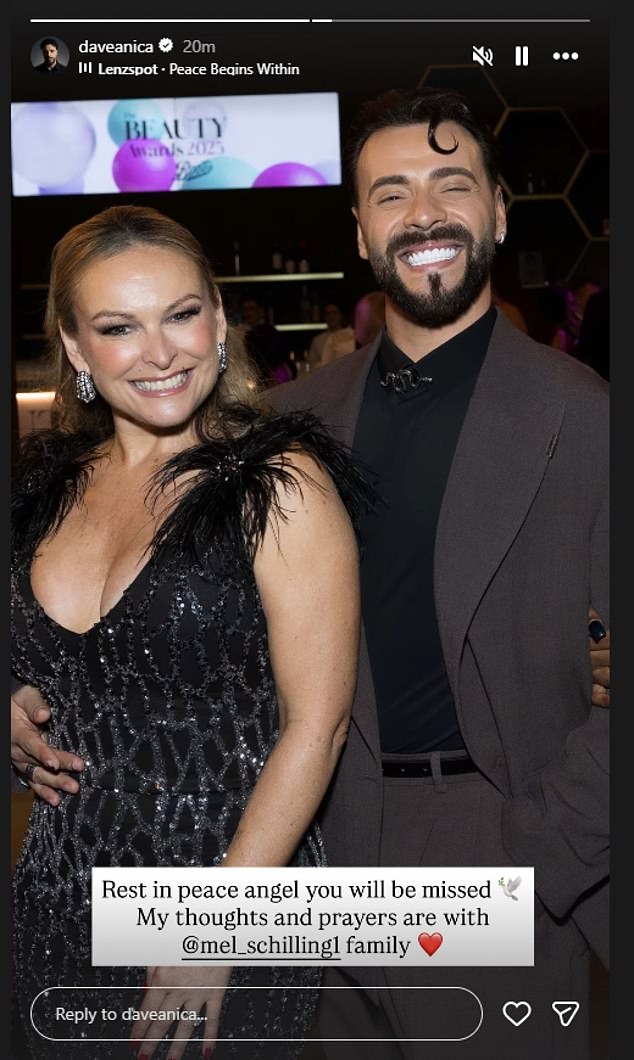 MAFS contestant Davide Anica was among the first to pay tribute to Mel