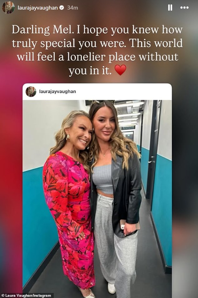 Friends, colleagues and fans of Mel paid tribute to 'a beacon of light' following her death at the age of 54; Pictured Mel with MAFS UK star Laura Vaughan