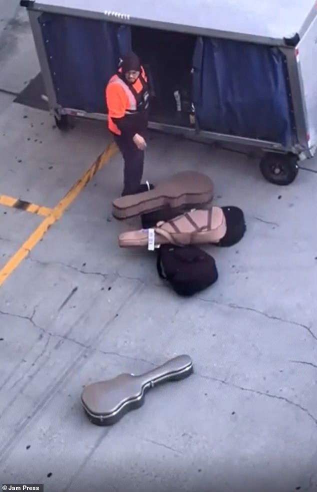 Ruiz said that closest plane to where the guitars where be tossed was flight JFK to LAX B777. The college student added that he ended up on that same plane