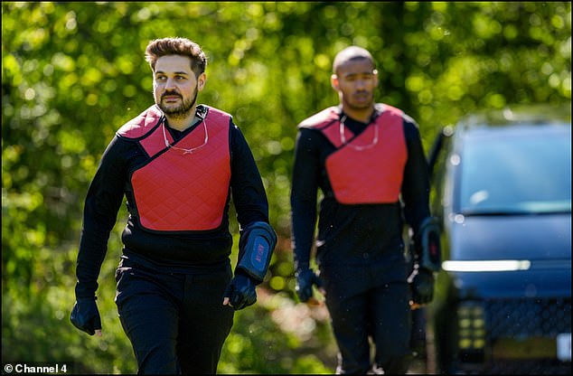 When someone is caught, they swap tops. Anyone wearing red at the end of the game is in danger of being eliminated in the daily vote-off