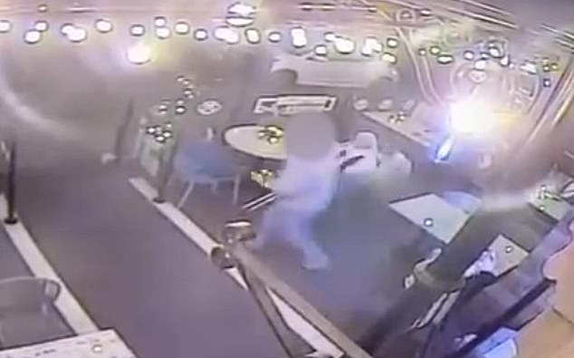 The thief had been drinking the pubs strongest beer all day and staff believe his intoxication was behind their humorous antics