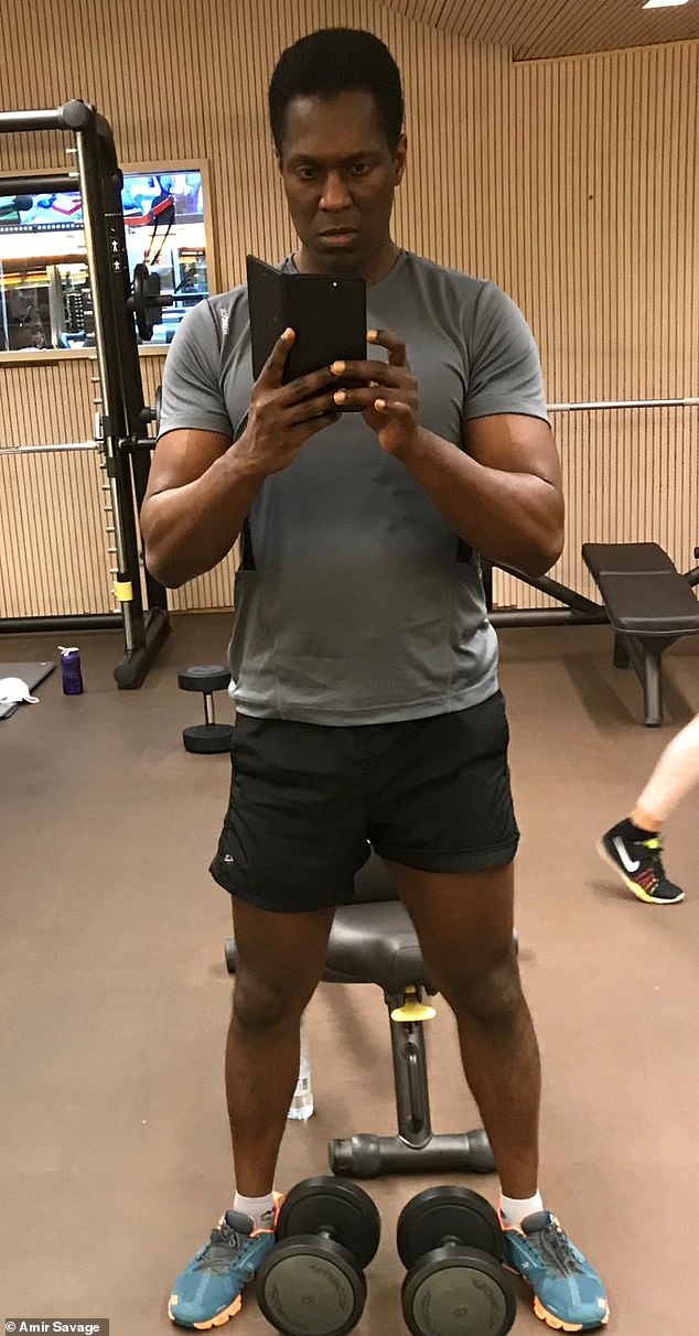 Dr Savage (pictured) has reported the incident to the police, however, says he will not bring anything of value to the gym in the future to avoid the risk of theft