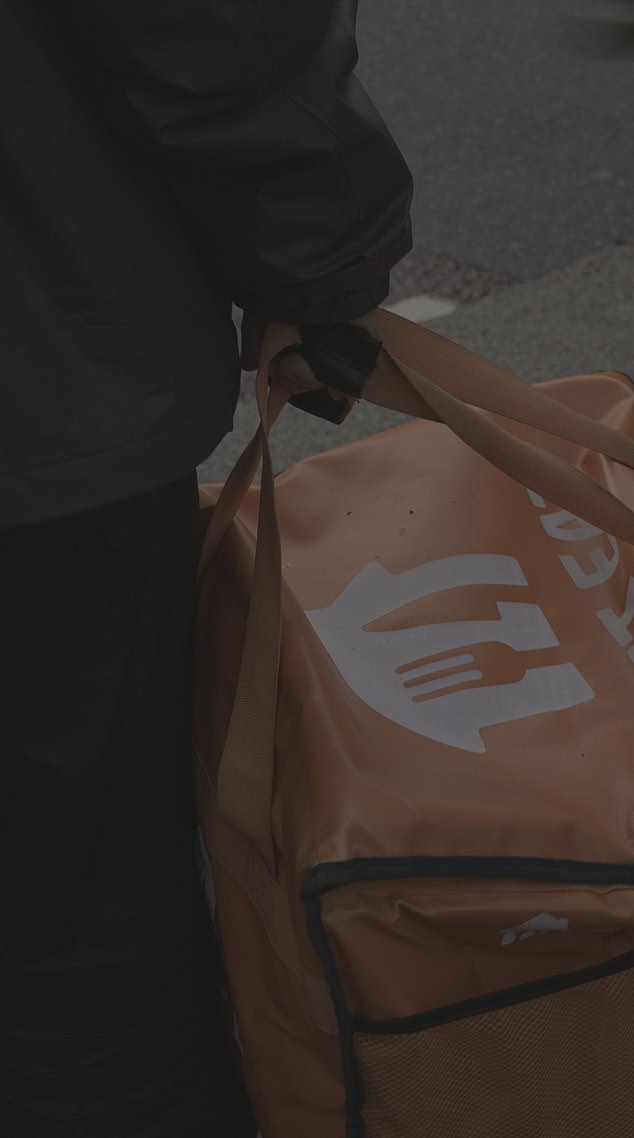 There are riders working illegally, too, of course. In the UK, asylum seekers are generally not allowed to take paid employment during the first 12 months of their claim or until it is approved. But the gig economy has created ways around that rule. Pictured: A food delivery rider