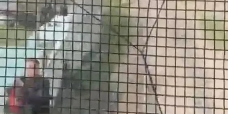 Heart-stopping moment hero cop pulls toddler, 3, to safety at last second as train hurtles towards him on tracks