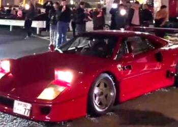Lewis Hamilton casually rocks up at car meet and finally gets his hands on Ferrari he has always dreamed of owning