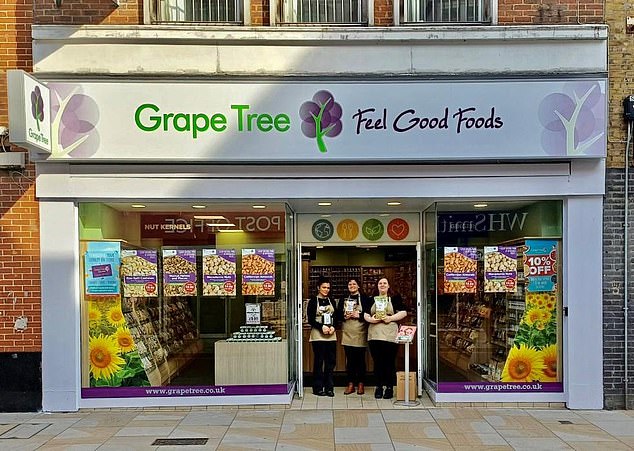 Nutritionists say sugar-laden confectionery sits alongside the nuts and dried fruits that have made Grape Tree's name