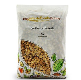 Buy Whole Foods Online sells dry roasted peanuts, which contain 35% salt and, right,