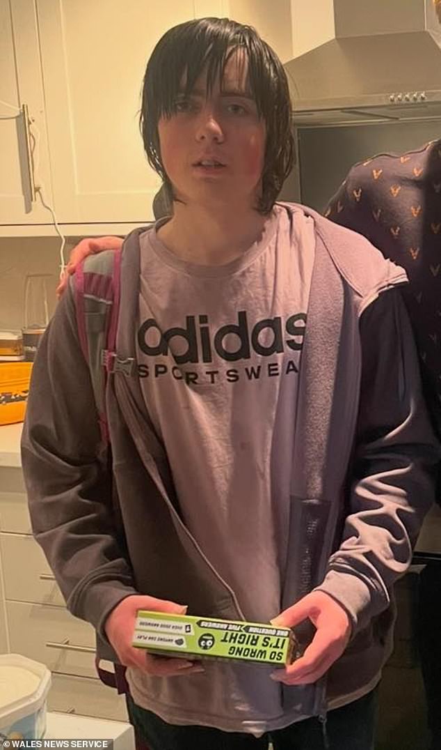 He is being sentenced for murder at Mold Crown Court today. Pictured in a social media post