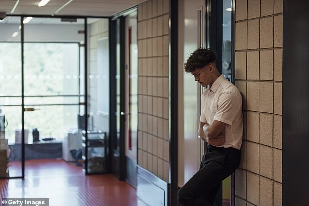 Pupils are commonly given a few hours in internal exclusion or made to spend a day taught separately to their classmates. Punishments rarely match the offence... and the pupils know it. Picture posed by model