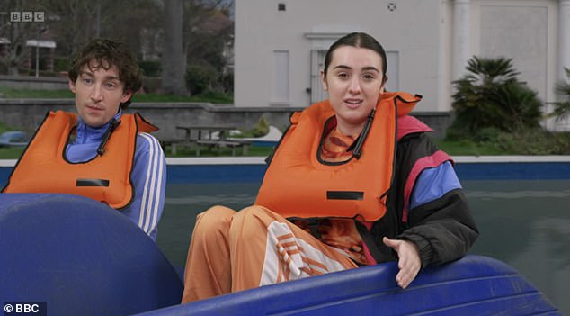 The Good Morning Britain presenter joined Lucia Keskin and Jamie Bisping as their characters Chi and Lucas for their new celebrity show, What Have You Done?