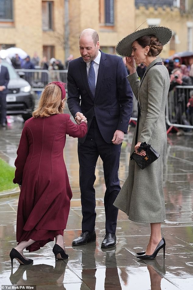 Upon arrival, Their Royal Highnesses were received by the Lord Lieutenant, Lady Colgrain, who then introduced them to the Dean of Canterbury, the Very Reverend Dr David Monteith