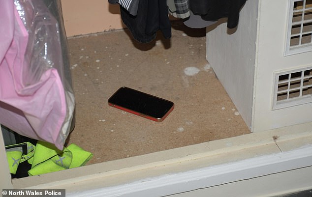 Police also found Ms Shellis's mobile phone at the property. Family had tried to phone her after becoming concerned about her whereabouts and received messages back thought to be Roberts posing as his mother to quell their concerns